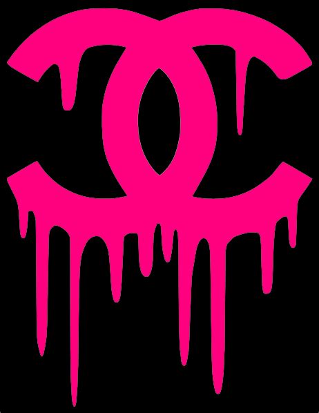 pink dripping chanel logo|coco chanel original logo.